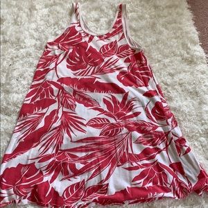 Old Navy Red plant sun dress/coverup